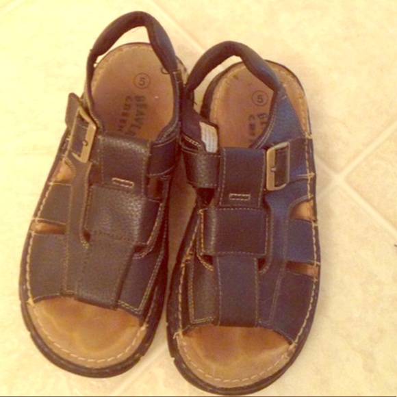 Shoes - Leather Sandals GUC  Womans 7 Mens 5